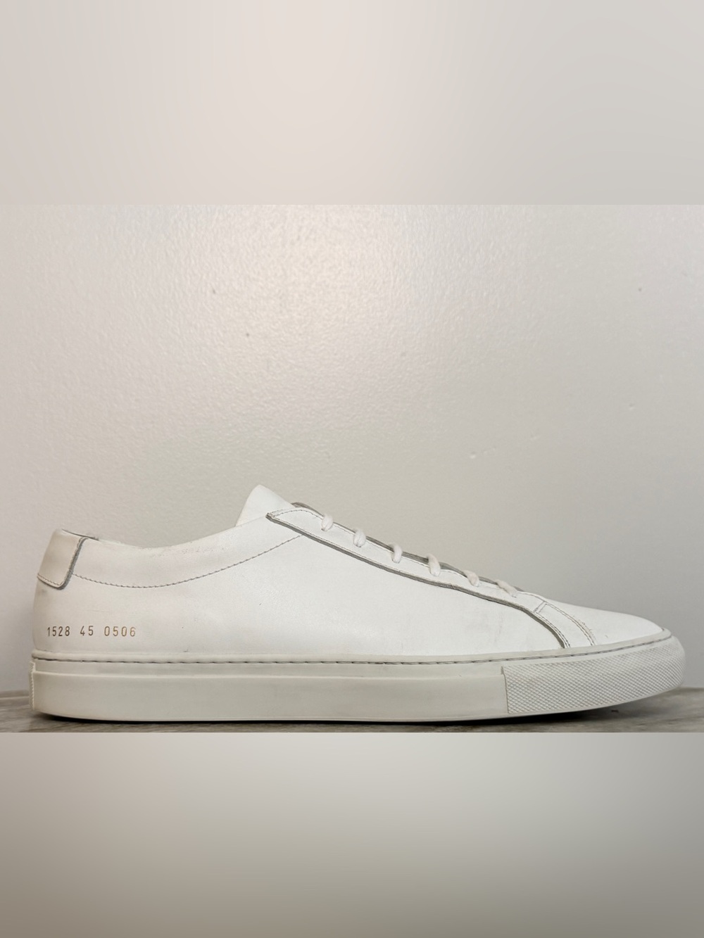COMMON PROJECTS ORIGINAL ACHILLES LOW WHITE 12 EU 45 MINIMALIST $500 ITALY